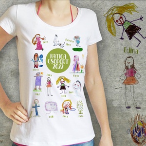 A gyerekek rajzaiból készült táska, póló - táska & tok - bevásárlás & shopper táska - shopper, textiltáska, szatyor - Meska.hu