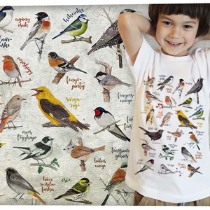 Énekes madarak - Jó minőségű szűkebb gyerek póló , Ruha & Divat, Babaruha & Gyerekruha, Póló, Fotó, grafika, rajz, illusztráció, Mindenmás, MESKA