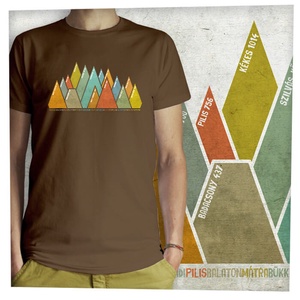 15 hegycsúcs - Magyar hegységek - Jó minőségű klasszikus férfi póló  - ruha & divat - férfi ruha - póló - Meska.hu