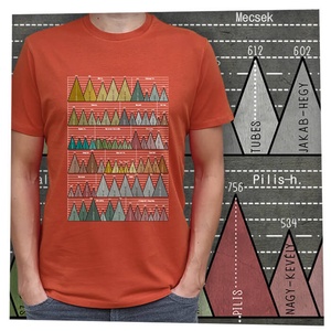 73 hegycsúcs - Magyar hegységek - Prémium bio férfi póló  - Meska.hu