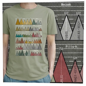 73 hegycsúcs - Magyar hegységek - Prémium bio férfi póló  - ruha & divat - férfi ruha - póló - Meska.hu