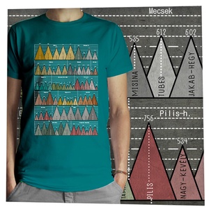 73 hegycsúcs - Magyar hegységek - Jó minőségű klasszikus férfipóló - ruha & divat - férfi ruha - póló - Meska.hu