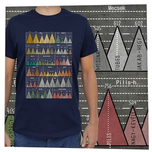 73 hegycsúcs - Magyar hegységek - Jó minőségű klasszikus férfipóló - ruha & divat - férfi ruha - póló - Meska.hu