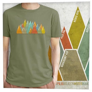 15 hegycsúcs - Magyar hegységek - Prémium bio férfi póló  - ruha & divat - férfi ruha - póló - Meska.hu