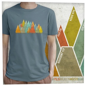 15 hegycsúcs - Magyar hegységek - Prémium bio férfi póló  - ruha & divat - férfi ruha - póló - Meska.hu