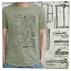 Asztalos szerszámok - Prémium bio férfi póló  - ruha & divat - férfi ruha - póló - Meska.hu