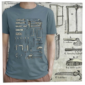 Asztalos szerszámok - Prémium bio férfi póló  - Meska.hu