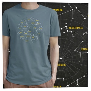Csillagképek - Prémium bio férfi póló  - Meska.hu