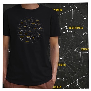 Csillagképek - Prémium bio férfi póló  - ruha & divat - férfi ruha - póló - Meska.hu