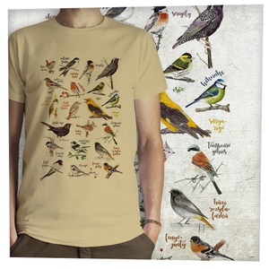 Énekesmadarak - Jó minőségű klasszikus férfi póló  - ruha & divat - férfi ruha - póló - Meska.hu