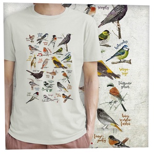 Énekesmadarak - Prémium bio  férfi póló, Ruha & Divat, Férfi ruha, Póló, , MESKA