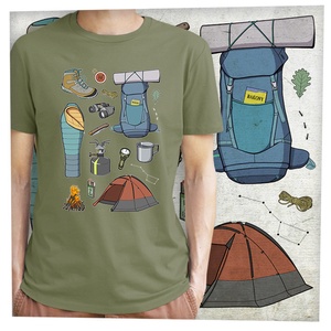 Túrázós  - Prémium bio férfi póló  - ruha & divat - férfi ruha - póló - Meska.hu