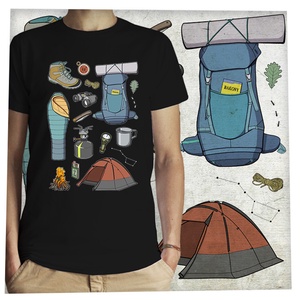 Túrázós  - Prémium bio férfi póló  - ruha & divat - férfi ruha - póló - Meska.hu