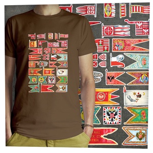 Magyar hadizászlók -  Jó minőségű klasszikus férfi póló, Ruha & Divat, Férfi ruha, Póló, Fotó, grafika, rajz, illusztráció, MESKA