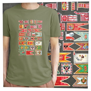 Magyar hadizászlók - Prémium bio férfi póló - ruha & divat - férfi ruha - póló - Meska.hu