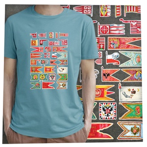 Magyar hadizászlók - Prémium bio férfi póló - ruha & divat - férfi ruha - póló - Meska.hu