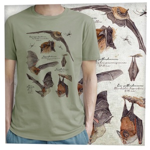 Denevér - Prémium bio férfi póló - ruha & divat - férfi ruha - póló - Meska.hu