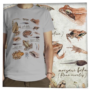 Békák  -  Jó minőségű klasszikus férfi póló - ruha & divat - férfi ruha - póló - Meska.hu