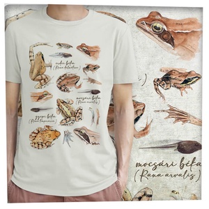 Békák - Prémium bio férfi póló, Ruha & Divat, Férfi ruha, Póló, Fotó, grafika, rajz, illusztráció, MESKA
