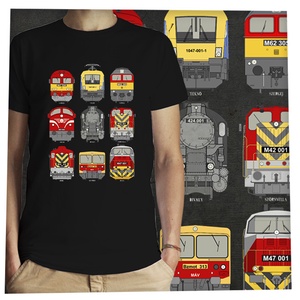 9 mozdony  -  Jó minőségű klasszikus férfi póló - ruha & divat - férfi ruha - póló - Meska.hu