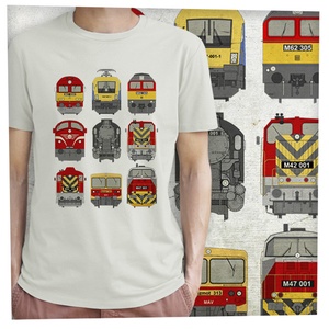 9 mozdony - Prémium bio férfi póló, Ruha & Divat, Férfi ruha, Póló, Fotó, grafika, rajz, illusztráció, MESKA