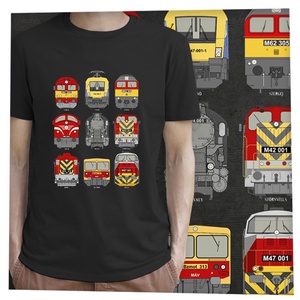 9 mozdony - Prémium bio férfi póló - ruha & divat - férfi ruha - póló - Meska.hu