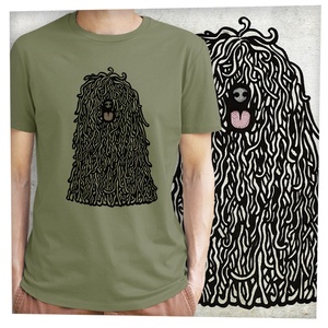 Puli - Prémium bio férfi póló, Ruha & Divat, Férfi ruha, Póló, Fotó, grafika, rajz, illusztráció, MESKA