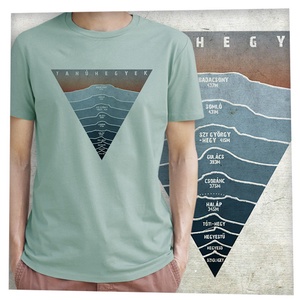 Tanúhegyek-Balaton-felvidéki túra - Prémium bio férfi póló - ruha & divat - férfi ruha - póló - Meska.hu