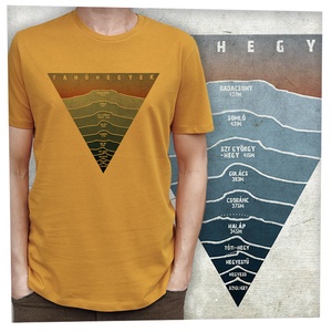 Tanúhegyek-Balaton-felvidéki túra - Prémium bio férfi póló - ruha & divat - férfi ruha - póló - Meska.hu