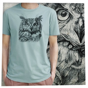 Bagoly - Baász - Prémium bio férfi póló - ruha & divat - férfi ruha - póló - Meska.hu