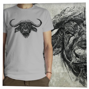 Bivaly - Baász -  Jó minőségű klasszikus férfi póló, Ruha & Divat, Férfi ruha, Póló, Fotó, grafika, rajz, illusztráció, MESKA