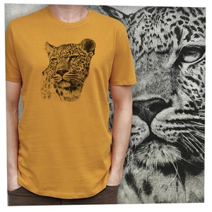 Leopárd - Baász - Prémium bio férfi póló - Meska.hu