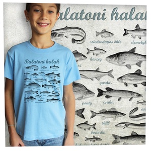 Balatoni halak - Jó minőségű klasszikus gyerekpóló - ruha & divat - gyerekruha - póló - Meska.hu