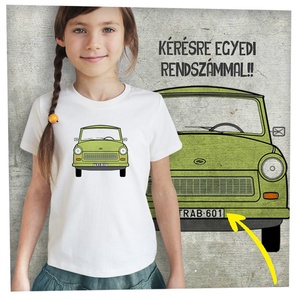 Trabant egyoldalas - Prémium bio gyerekpóló, Ruha & Divat, Gyerekruha, Póló, , MESKA