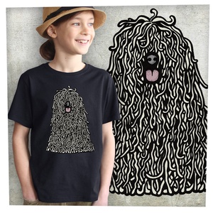 Puli fehér - Jó minőségű klasszikus gyerekpóló, Ruha & Divat, Gyerekruha, Póló, Fotó, grafika, rajz, illusztráció, Mindenmás, MESKA