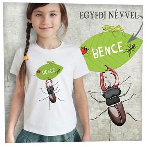 Erdőjáróknak saját névvel - Prémium bio gyerekpóló, Ruha & Divat, Gyerekruha, Póló, Fotó, grafika, rajz, illusztráció, MESKA