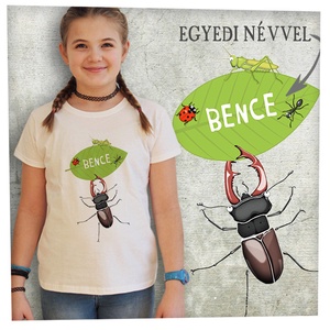 Erdőjáróknak saját névvel - Jó minőségű karcsúsított lányka póló, Ruha & Divat, Gyerekruha, Póló, Fotó, grafika, rajz, illusztráció, MESKA