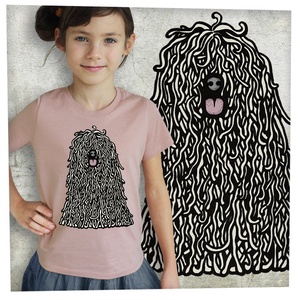 Puli fehér - Prémium bio gyerekpóló, Ruha & Divat, Gyerekruha, Póló, Fotó, grafika, rajz, illusztráció, MESKA