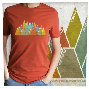 15 hegycsúcs - Magyar hegységek -  Prémium bio női póló - ruha & divat - női ruha - póló, felső - Meska.hu