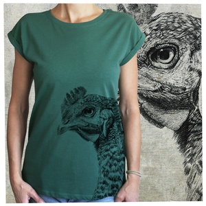 Csirke - Baász - Lezser női póló - ruha & divat - női ruha - póló, felső - Meska.hu