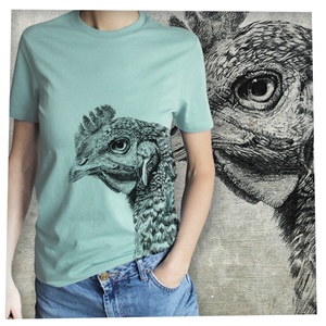 Csirke - Baász - Prémium bio női póló - ruha & divat - női ruha - póló, felső - Meska.hu