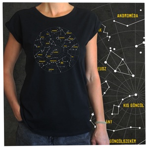 Csillagképek - Lezser női póló - Meska.hu