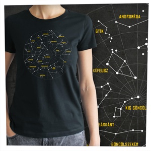 Csillagképek - Prémium bio női póló - Meska.hu