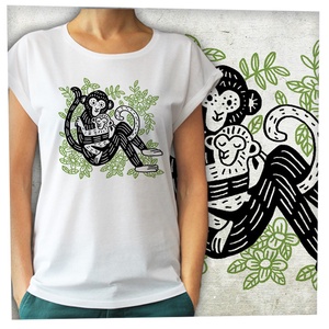 Majomszeretet - Lezser női póló - Meska.hu