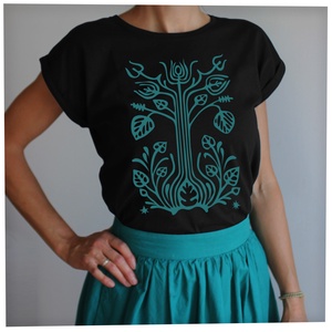 Ketesdi kályhacsempe - Lezser női póló, Ruha & Divat, Női ruha, Póló, felső, Fotó, grafika, rajz, illusztráció, MESKA