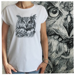 Bagoly - Baász - Lezser női póló, Ruha & Divat, Női ruha, Póló, felső, , MESKA