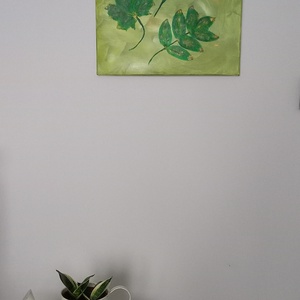 Zöld(ség) - művészet - festmény - akril - Meska.hu