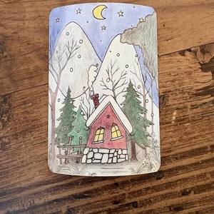 Téli álom hűtőmágnes, Otthon & Életmód, Konyhafelszerelés, tálalás, Konyhai dekoráció, Hűtőmágnes, Fotó, grafika, rajz, illusztráció, MESKA