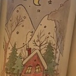 Téli álom bögre - Meska.hu