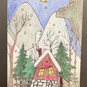 Hűtőmágnes - Téli álom, Otthon & Életmód, Konyhafelszerelés, tálalás, Konyhai dekoráció, Hűtőmágnes, Fotó, grafika, rajz, illusztráció, MESKA